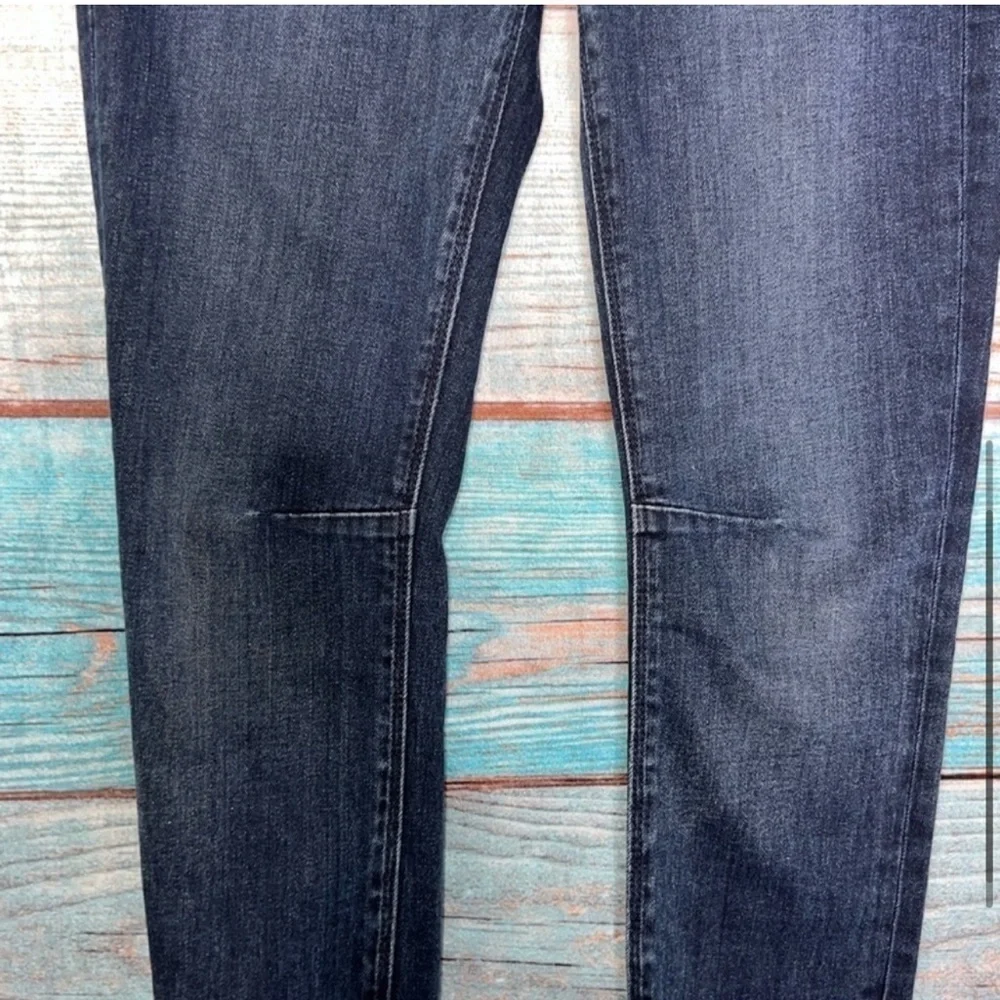 RtA Alexa Dark Wash Ankle Zip Crop Skinny Jeans 24 Edgy Streetwear Designer